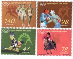 Briefmarken "Olympische Spiele". Portugal.