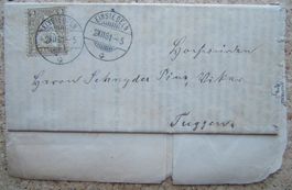 FALTBRIEF 1881 MARIANISCHE SODALITÄT EINSIEDELN
