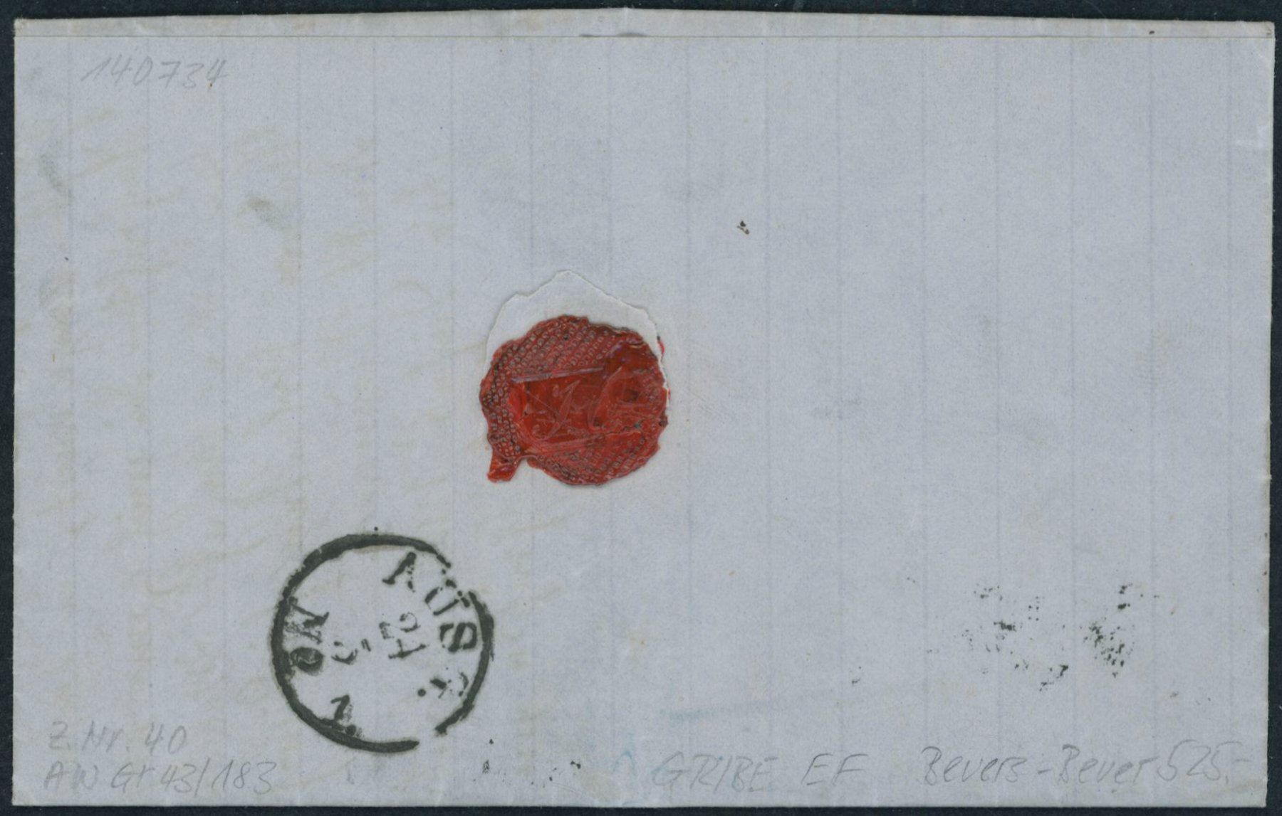 Tous les timbres: GR Bevers - Stabstempel - Sitzende Helvetia - Brief - EF – D'occasion à Schindellegi par leecollect 1