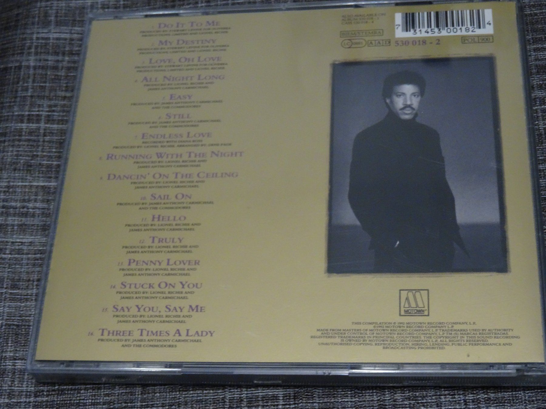 CD: Lionel Richie - Back to Front CD – Usato da Olten venduto da Disc-Ausverkauf 1