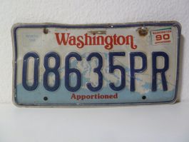 USA Nummernschild Auto License Plate WASHINGTON 08635PR