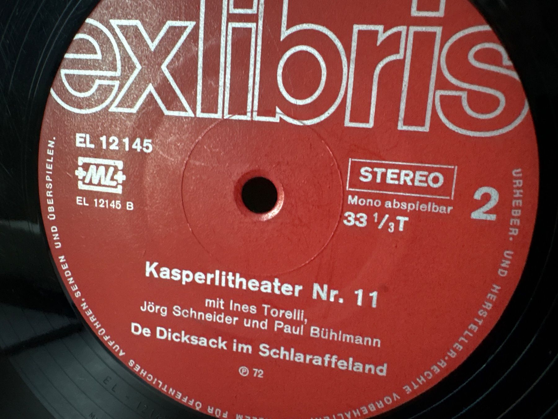 Dischi in vinile: Kasperlitheater Nr. 11 - Schallplatte - ExLibris - 1972 – Usato da Andwil SG venduto da Rainboli 3