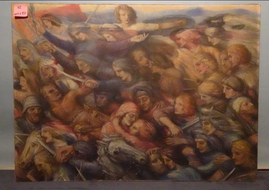 Dipinti: Triptychon gemalt 1944 Grossformatig – Usato da Suhr venduto da Fritz28 1