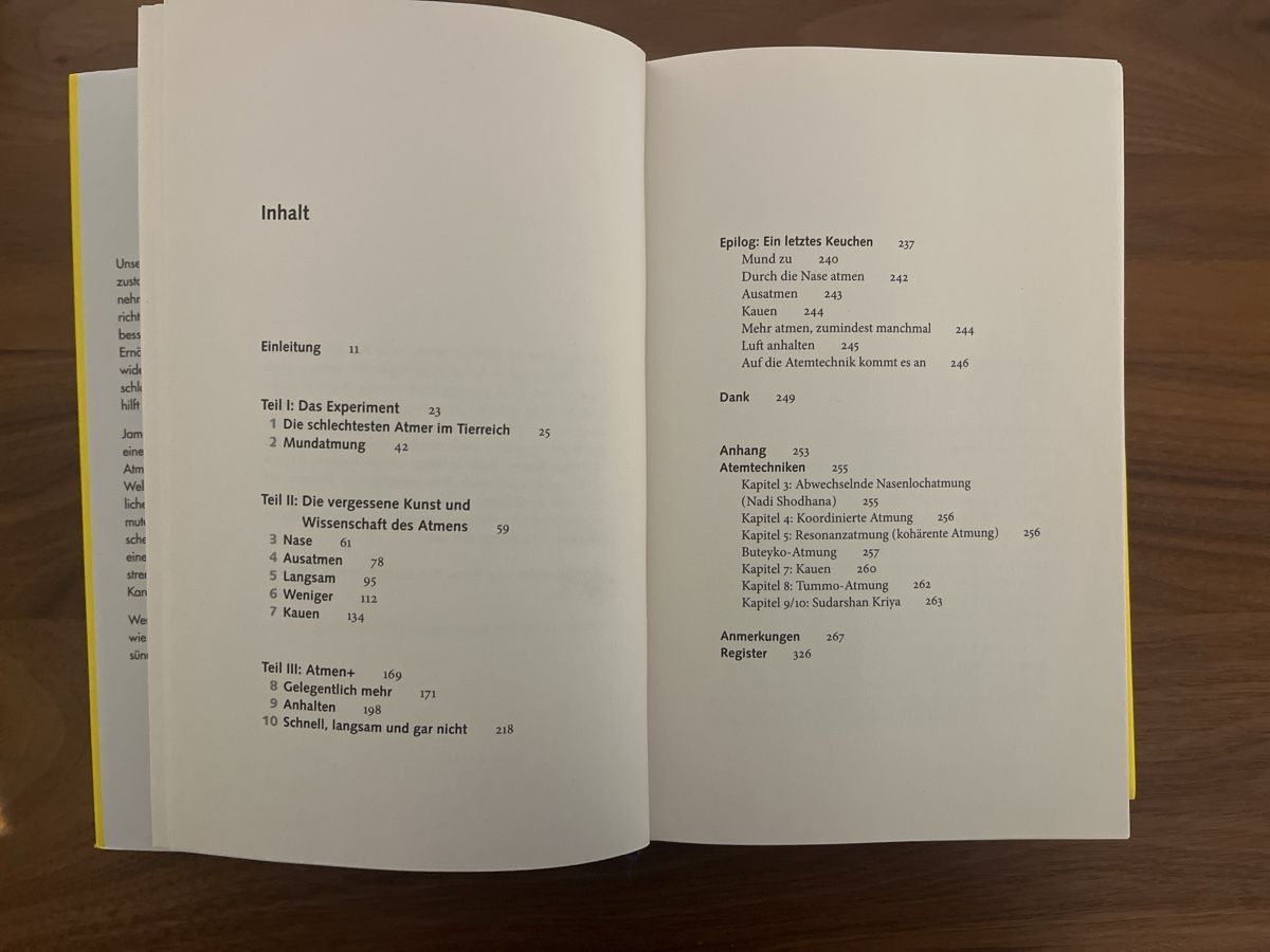 Libri: Breath - Atem von James Nestor – Nuovo (secondo la descrizione) da Zollikofen venduto da naominoelle 2