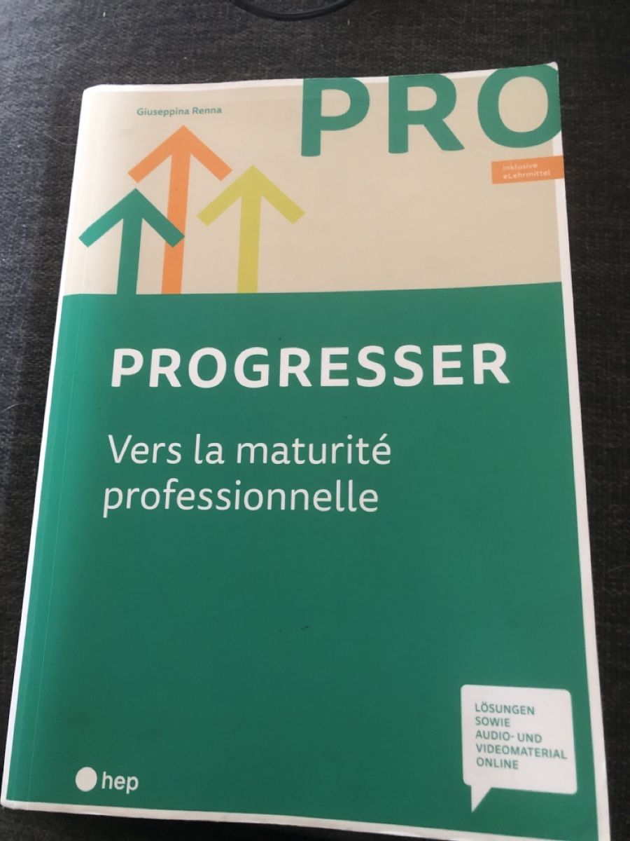 Bücher: Buch Progresser Vers la Maturité professionnelle – Gebraucht aus Balsthal von Katzenfan99