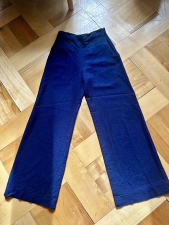 Sandro Paris wide leg trousers blue size 34 good condition