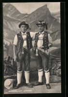 Appenzeller Sennen in Tracht mit Tabaksp