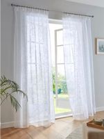 1x Vorhang transparent romantisch,145cm x140cm,NEU