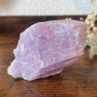 ✲ Kunzit Rohstein ✲ 178g / 73mm UV aktiv Kunzite Raw