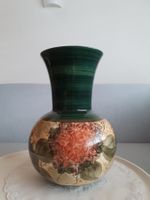 Jahren 70 "Jersey Pottery" Runde Vase mit Hals / Blumendekor