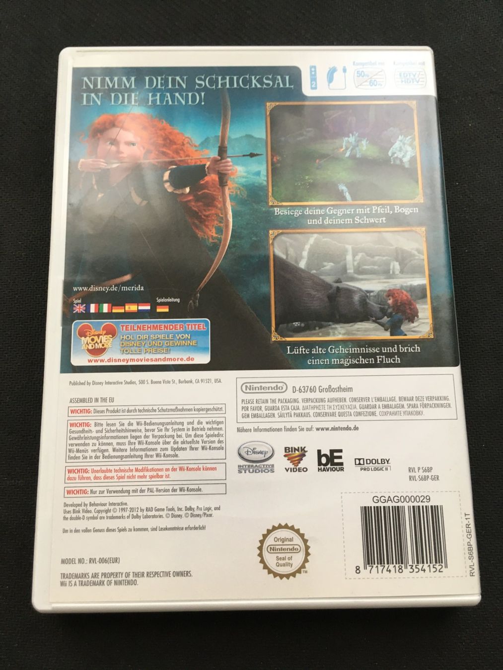 Nintendo Giochi: Merida für Nintendo Wii – Usato da St.Gallen venduto da sjosjo 1