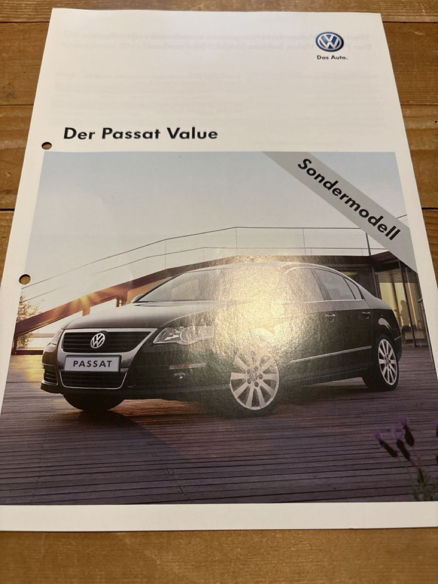 VW Documenti: VW Passat Value Sondermodell - Prospekt 2008 – Usato da Freienstein venduto da Golfbueb