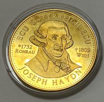 1 ECU - Joseph Haydn - Österreich - Vergoldet - 1995