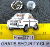 PIAGGIO VESPA 400 1957 AUTO PIN ENAMEL MIT SECURITY-CLIP OLD