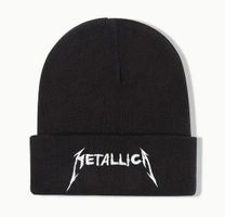 BESTICKTE ACRYLMÜTZE SCHWARZ *METALLICA* NEU+OVP