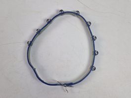 Blaues Armband aus echtem Leder