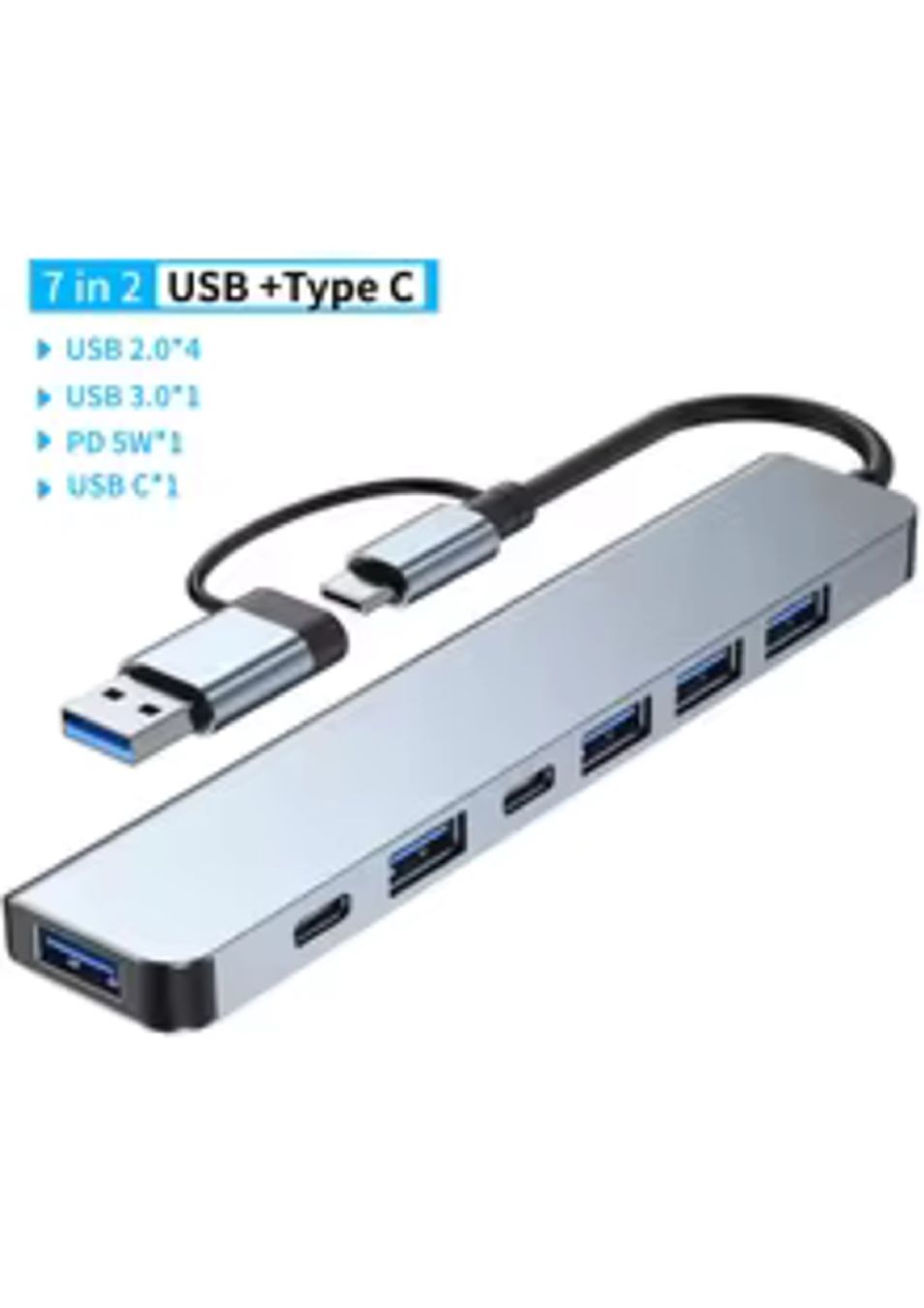 Docking station: USB 3.0 Typ C Adapter Docking Ststion USB 2.0 Port TF SD – Nuovo e nell'imballaggio originale da Dällikon venduto da spo-eletronics-ch