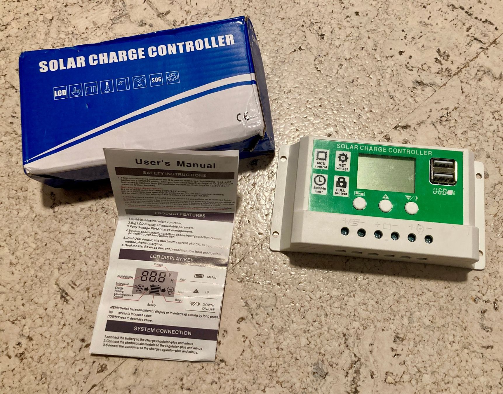 Inverter: 30A PWM Solar-Laderegler – Nuovo e nell'imballaggio originale da Saas-Grund venduto da GarageSaleToday