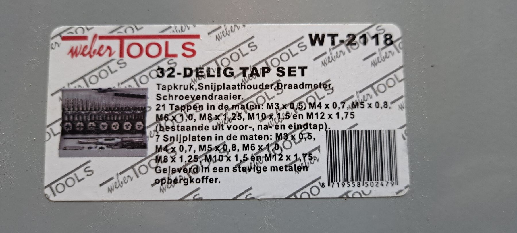 Tutti gli attrezzi: Neues Gewindschneit Set von Webertool's – Nuovo e nell'imballaggio originale da Winterberg ZH venduto da mel_xn25