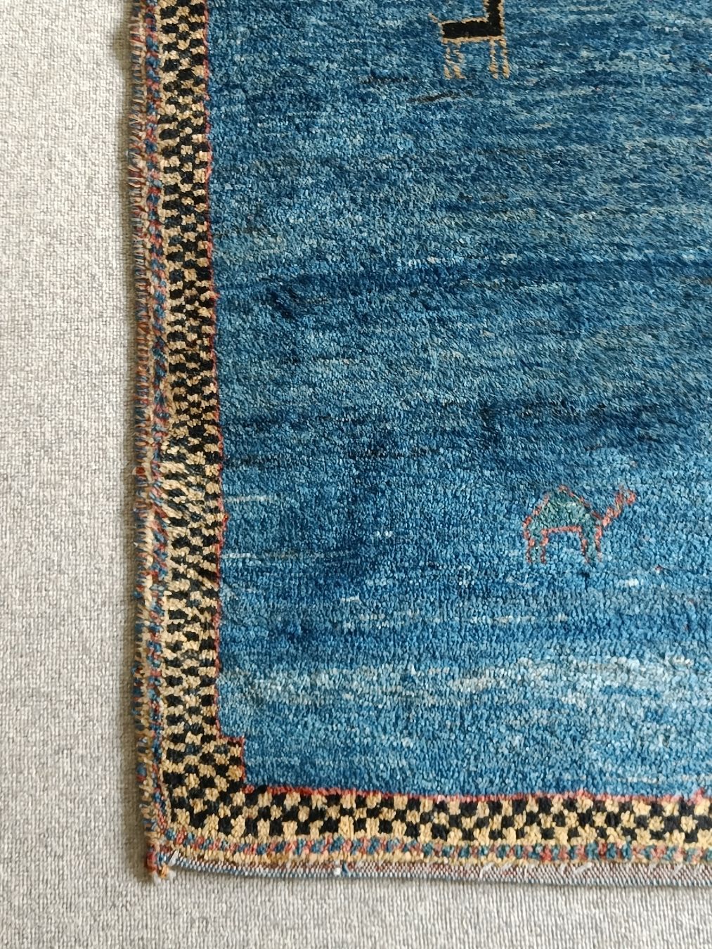 Gabbeh Tappeti: Blauer Perserteppich - Gabbeh Art - 168x165cm – Usato da Gümligen venduto da rol_k5w2 2
