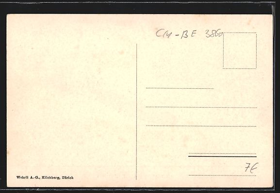 Cartoline postali: Meiringen, Blick in die Kirchstrasse mit – Usato da Berlin venduto da bartko-reher 1