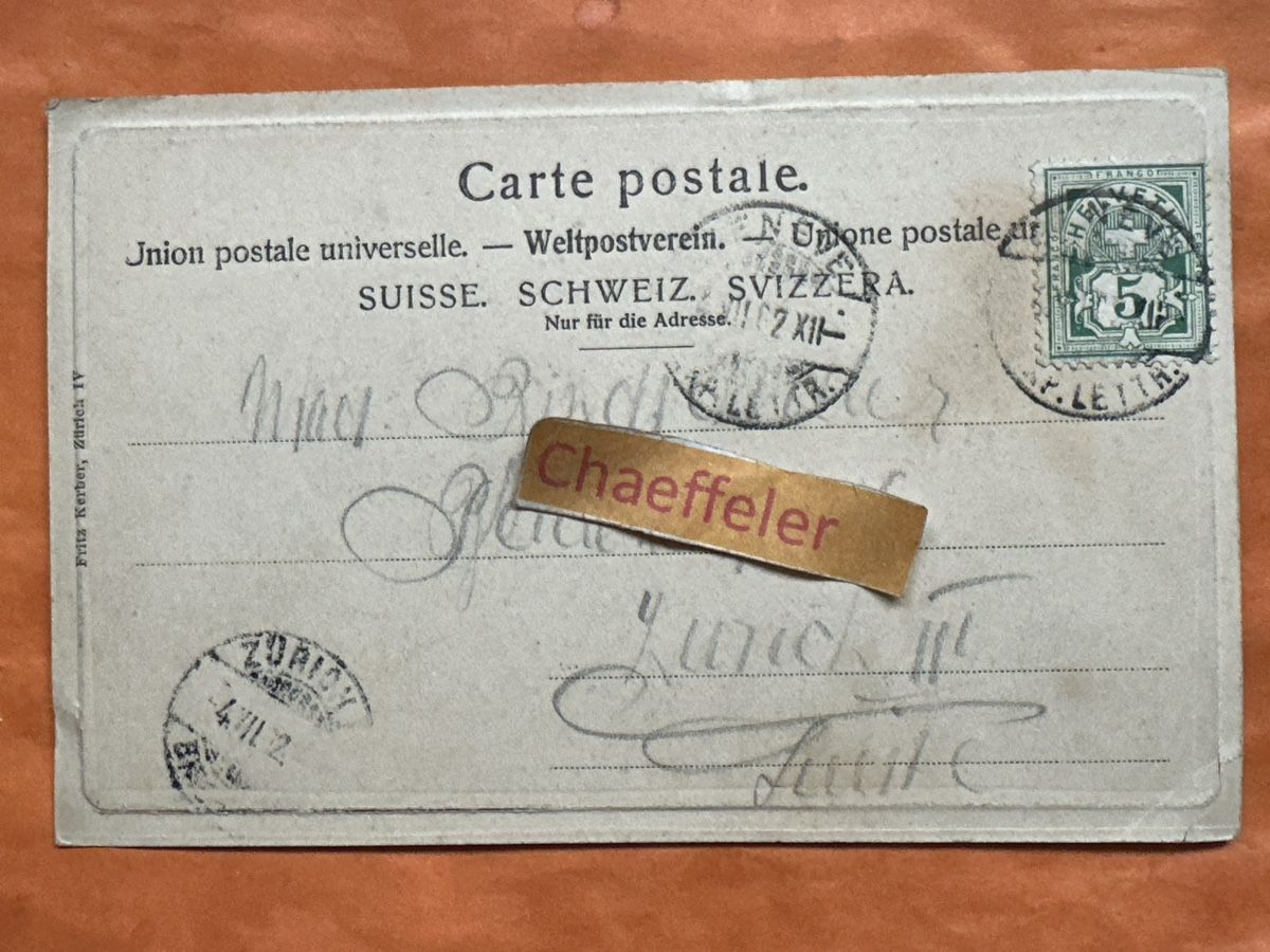 Ansichtskarten: Alte Ansichtskarte Genf um 1912, Musée Ariana – Gebraucht aus Zürich von Chaeffeler 1