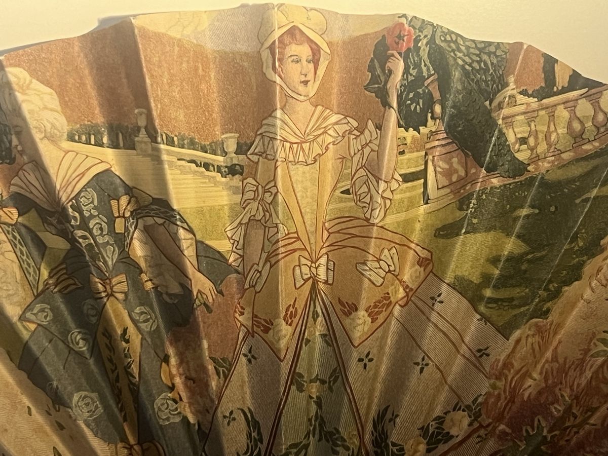 Alle Dekorationen: Éventail 1900, décor impression, carton et papier, raffiné – Gebraucht aus Genève von DELIRBEADS 1