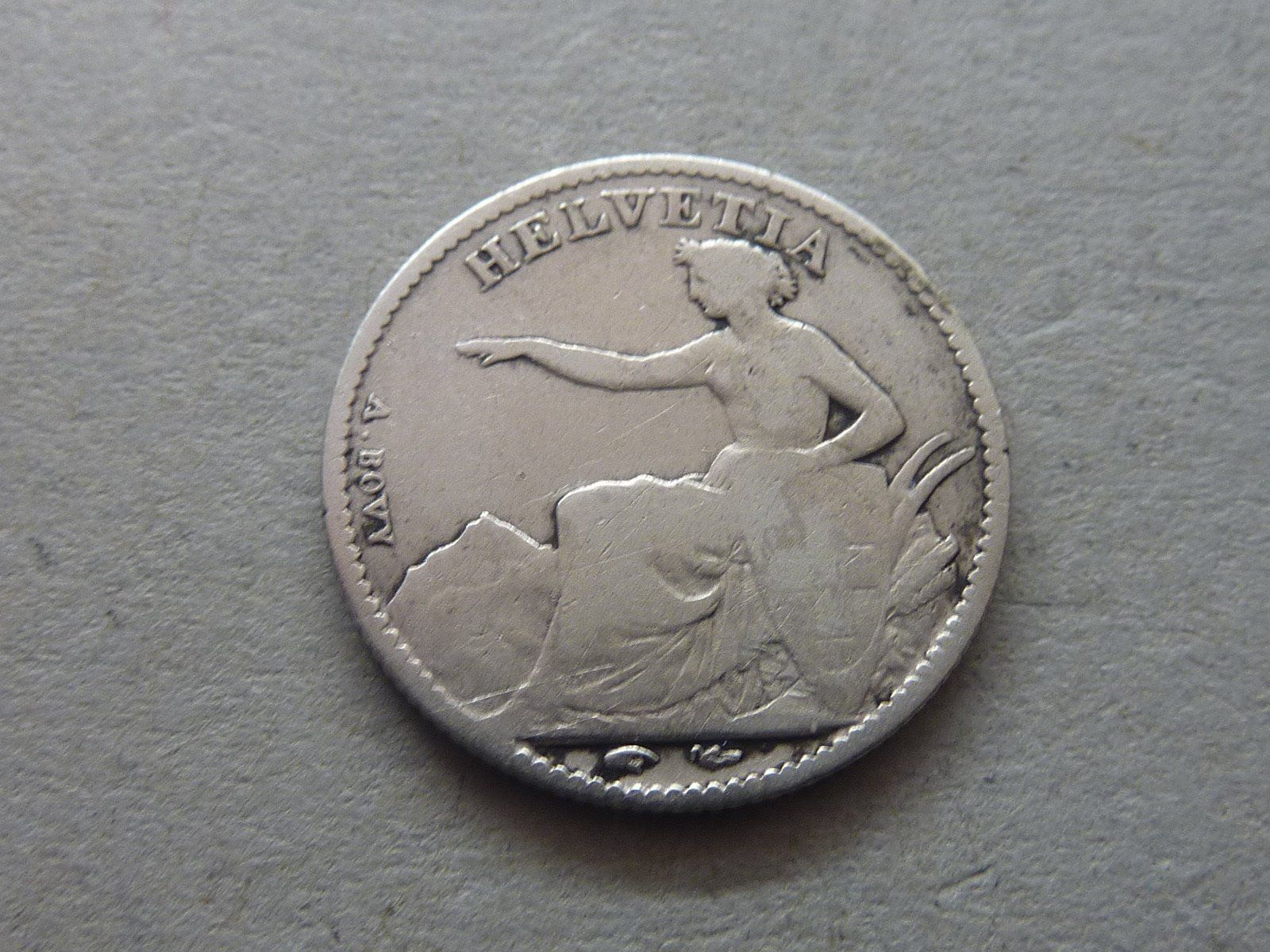 Tutti le monete: Silber 1/2 Fr.  1851 – Usato da Seon venduto da aee_7gpz 1