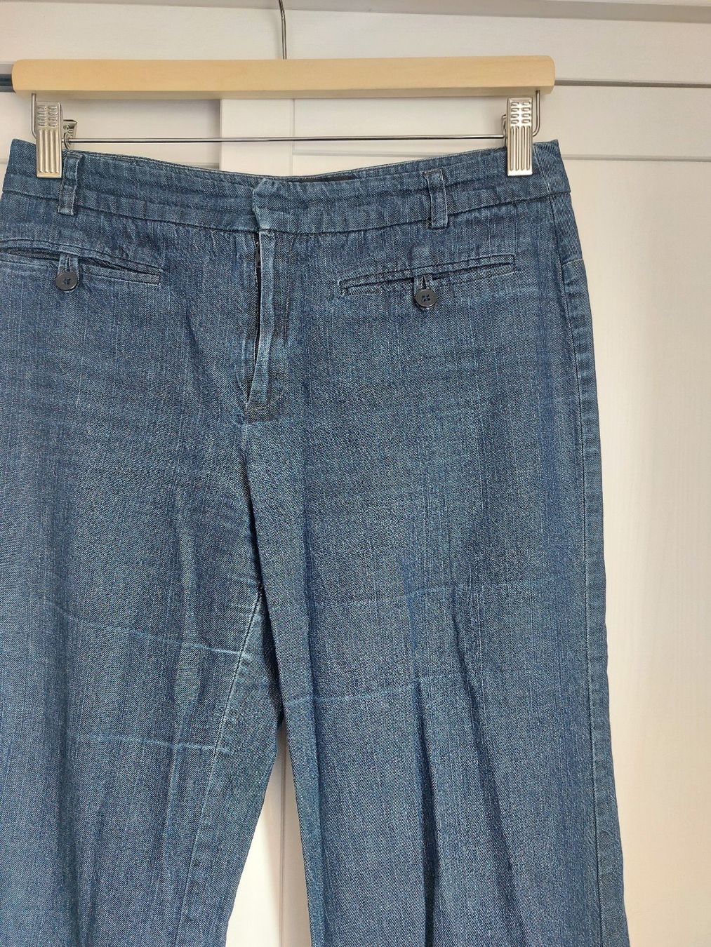 Mango Hosen: Leichte Stoffhose Jeansoptik, Gr. S Mango, 100% Baumwolle – Neu (gemäss Beschreibung) aus Titterten von fra_v27g 1