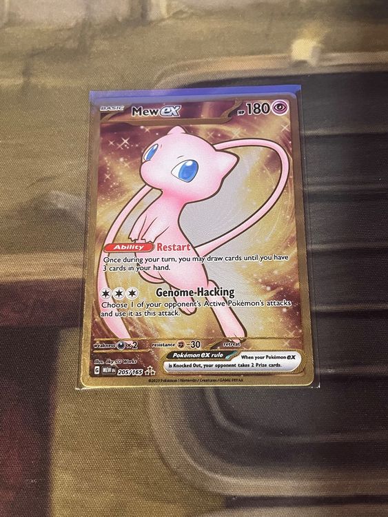 thumbnail image 2 of Pokemon Mew Ex 151/165 - Double Rare Card From Pokemon 151 Set 2 of 11