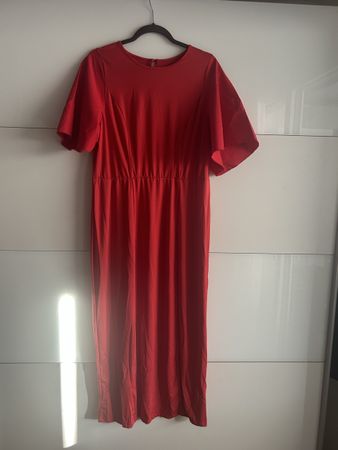 Sommerliches rotes Kleid 1XL, luftig & bequem