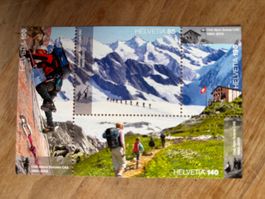 Sonderblock mit 4 Briefmarken postfrisch Alpenclup SAC 2013