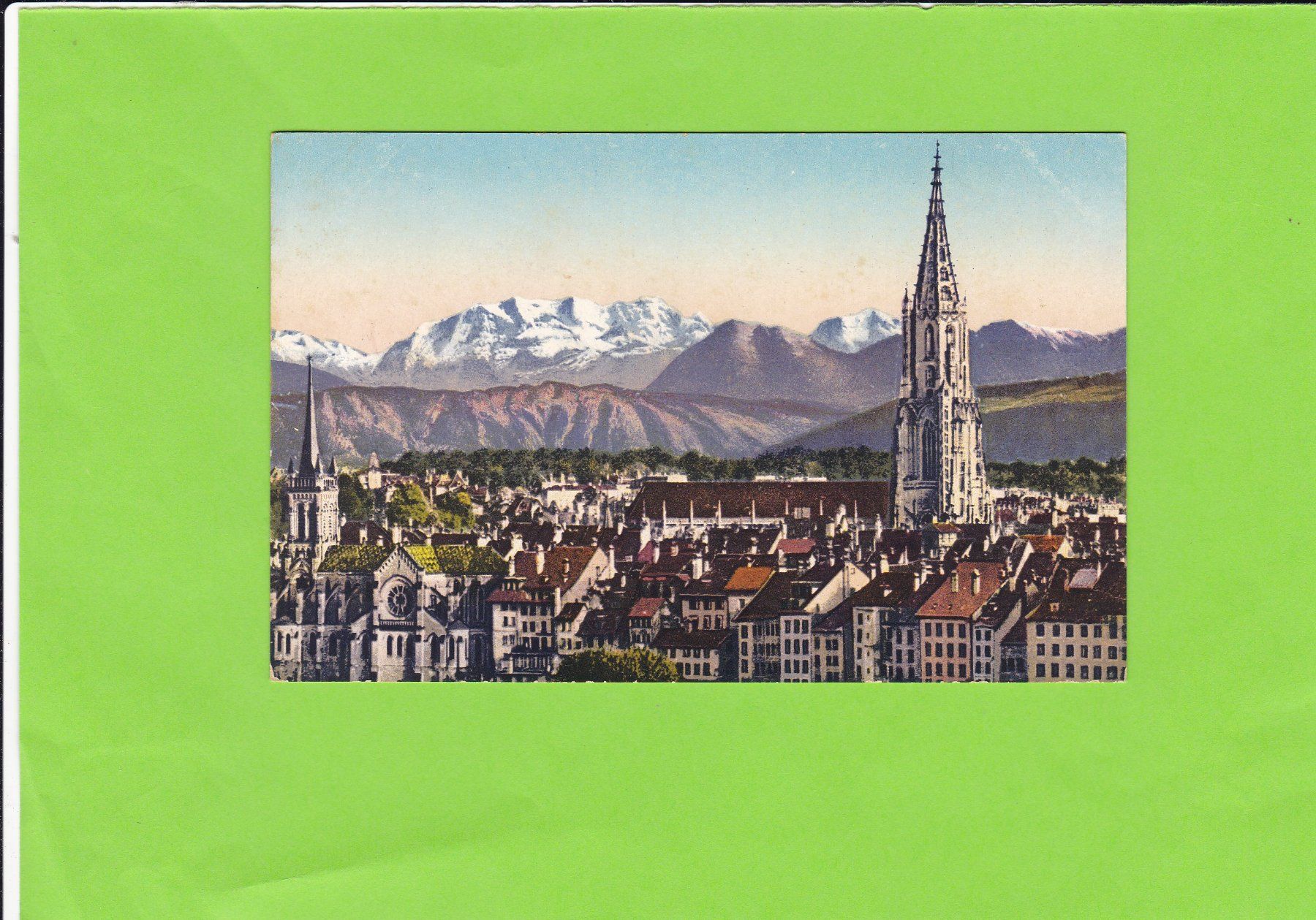 Cartoline postali: Bern, Münster-Blümlisalp – Usato da St. Peterzell venduto da neckertal