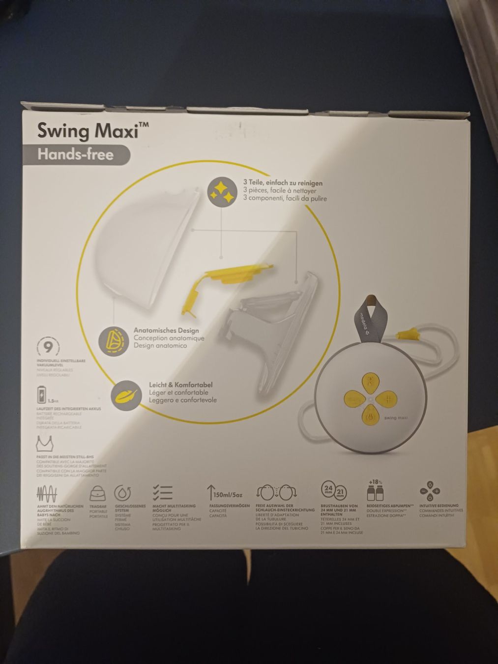 Medela Stillzubehör: Milchpumpe Swing Maxi Handsfree von MEDELA – Gebraucht aus Wiesendangen von Kare_1983 1