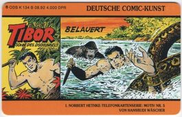 TIBOR - volle deutsche Hethke Comic Telefonkarte