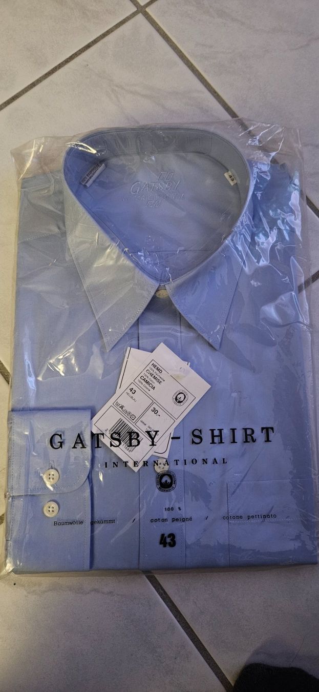 Camicie: Herrenhemd hellblau KW 43 – Nuovo e nell'imballaggio originale da Neftenbach venduto da Ricka1