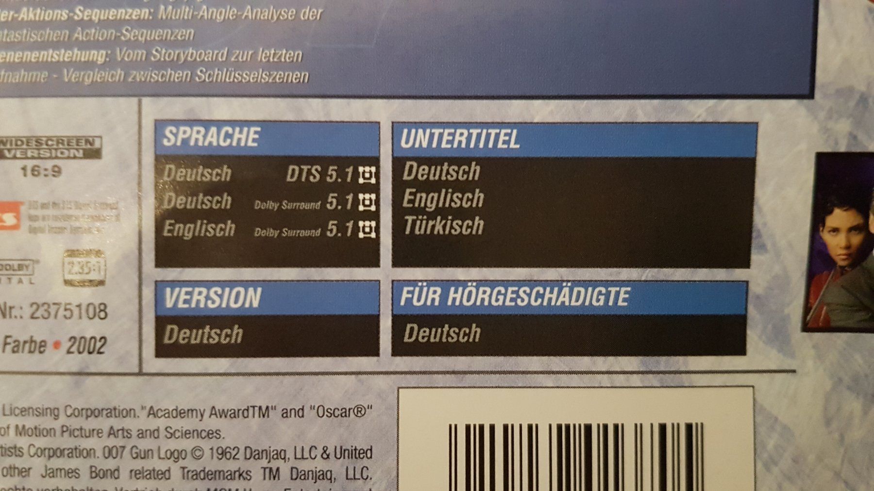 Alle DVDs: DVD James Bond Stirb an einem anderen Ta – Gebraucht aus Oetwil am See von fineli2 1