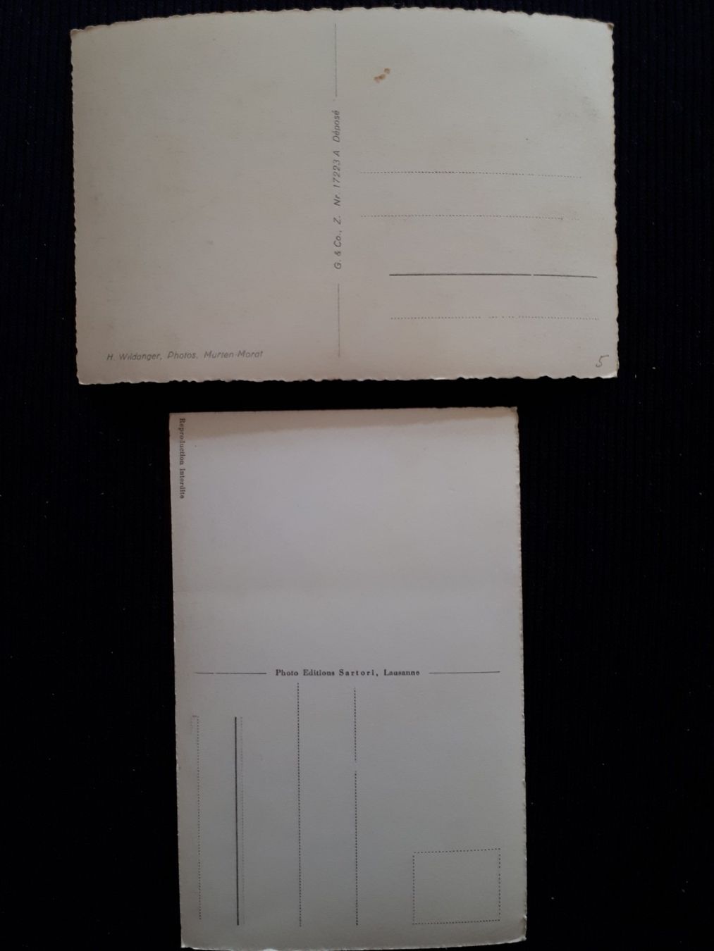 Cartes postales: 2 X MURTEN - MORAT – D'occasion à Ponto Valentino par giorgia06 1