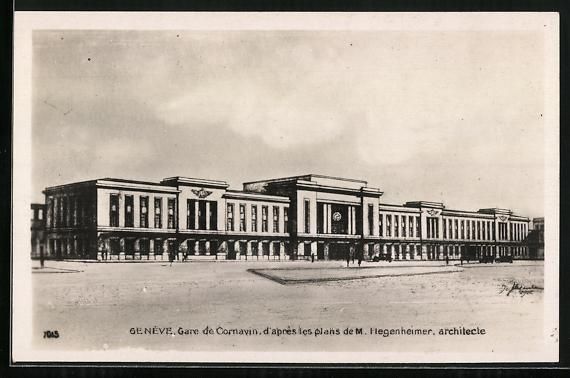 Cartoline postali: Genève, Gare de Cornavin, d'apres les p – Usato da Berlin venduto da bartko-reher