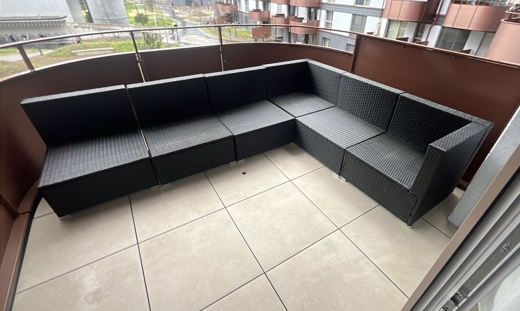 Sofas: Rattan Lounge schwarz – Gebraucht aus Dübendorf von ala_w2px 1