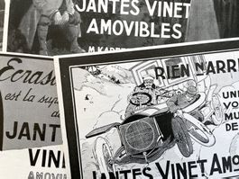 Vinet Felgen / 4 Alte Werbungen / Publicités 1910/13