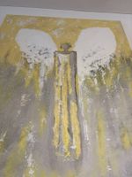 80 cmbreitx100 cm hoch handgemalt Acryl Gemälde Engel Fee