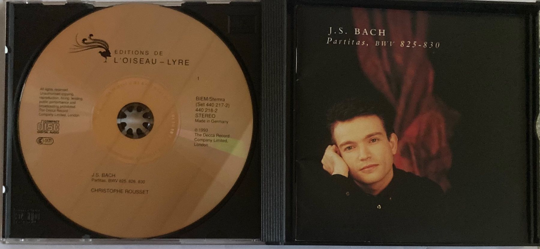 CD: J.S. BACH / CHRISTOPHE ROUSSET - PARTITAS, BWV 825-830 – Usato da Poliez-Pittet venduto da Newtown-Records 2