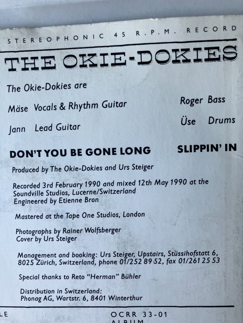 Schallplatten: The Okie-Dokies – Gebraucht aus Aarwangen von Jukebox3 5