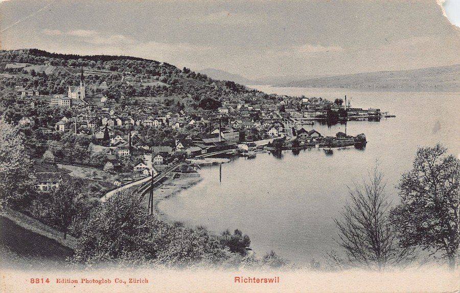 Cartoline postali: Richterswil, gelaufen 1918 – Usato da Frauenfeld venduto da POML