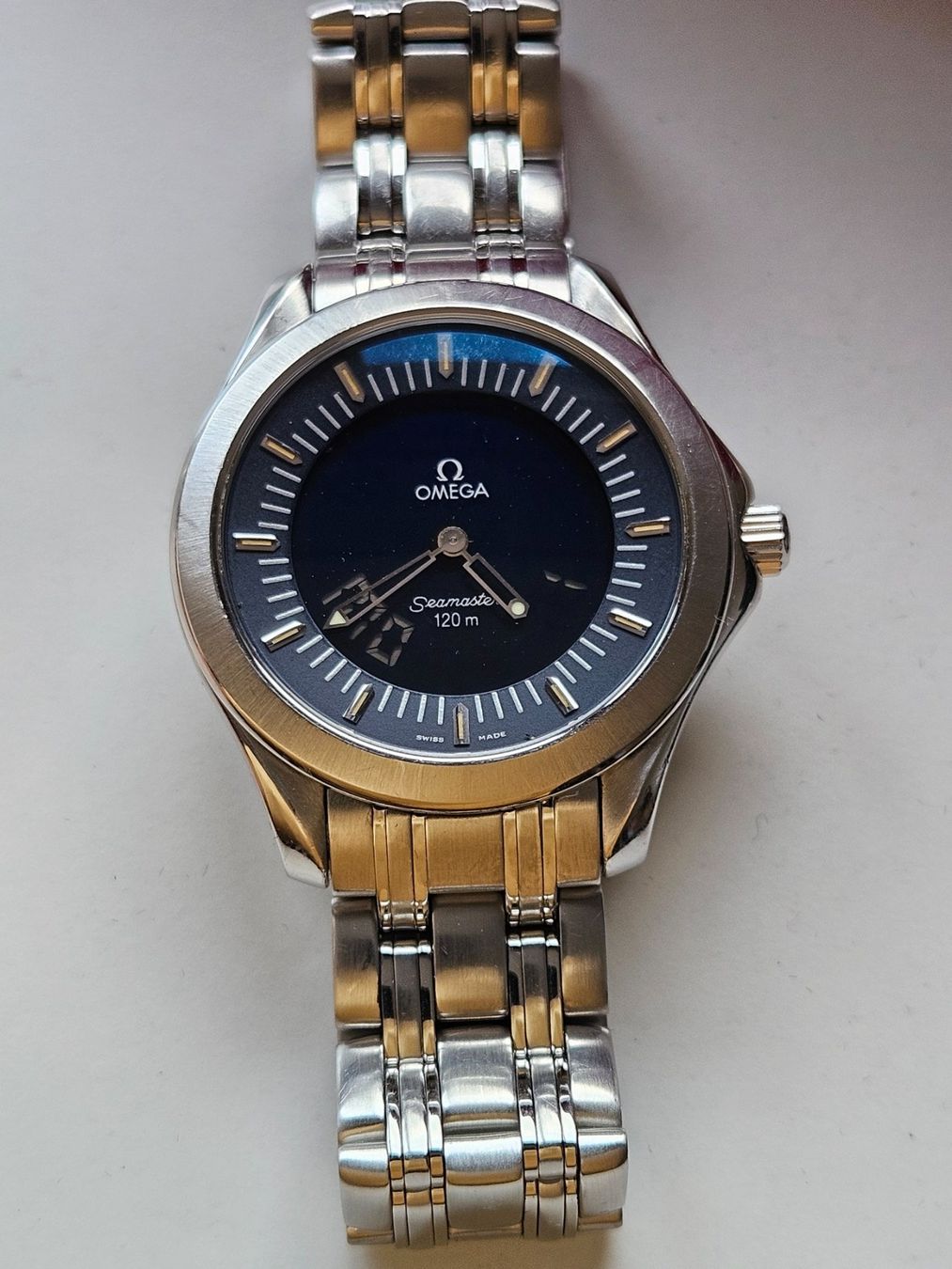 Omega Orologi: Omega Seamaster 120 m Multifunction Quartz mit Box – Usato da Berikon venduto da mmm21