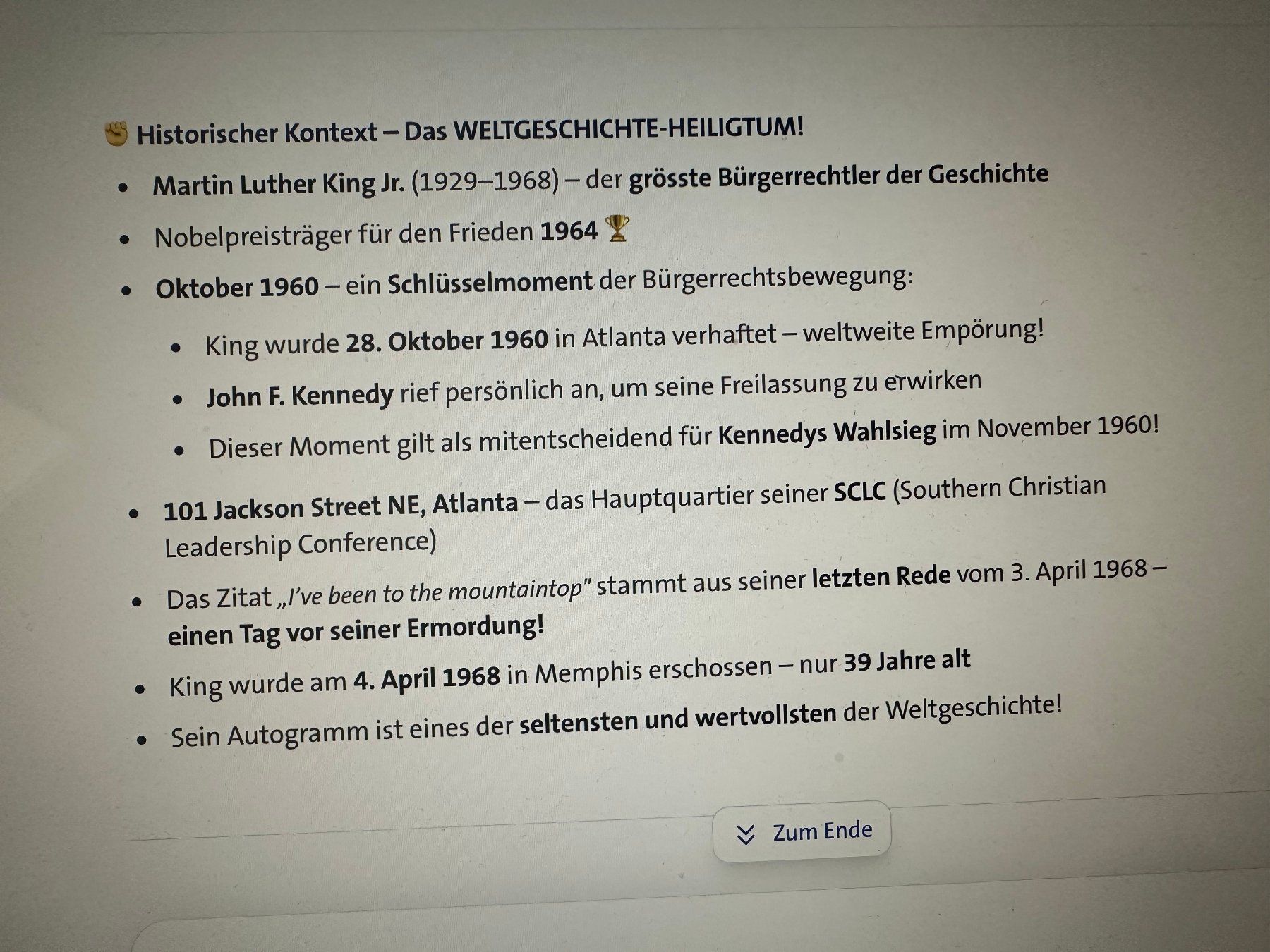 Autogramme: Originalautogramm von Martin Luther King 1960 mit COA – Gebraucht aus rafz von Ttt0071 3