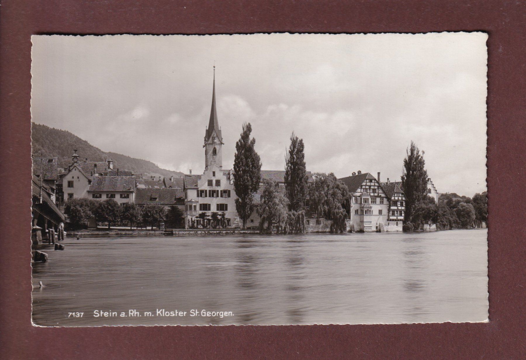 Cartoline postali: STEIN AM RHEIN - Kloster St. Georgen – Usato da Pully venduto da nicecards