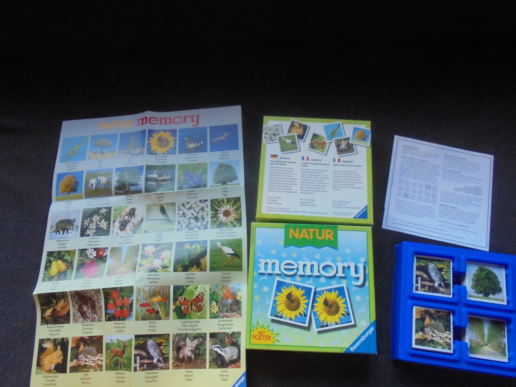 Ravensburger Giochi: Ravensburger Natur Memory 72 Kratern Spiel mit Poster – Usato da Rüschegg-Heubach venduto da Ofen111 8