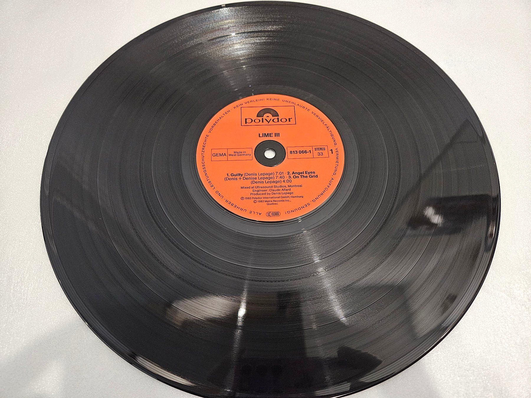 Dischi in vinile: Lime – Lime 3 (LP, Synth-pop, Disco) – Usato da Uster venduto da Vinyl-Leidenschaft 4